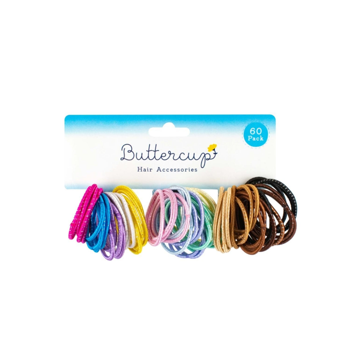 Assorted Colour Hair Bands 60pk
