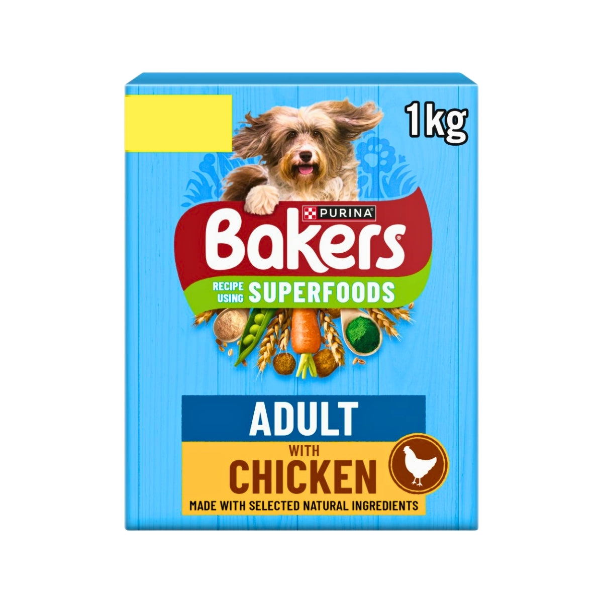Bakers Superfoods Chicken with Vegetables Dry Dog Food 1kg