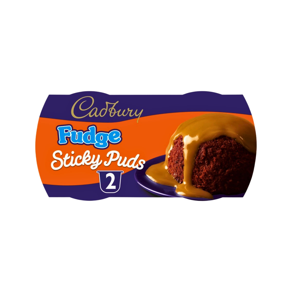 Cadbury Fudge Sticky Sponge Pudding Cake Dessert Pots 2 x 95g