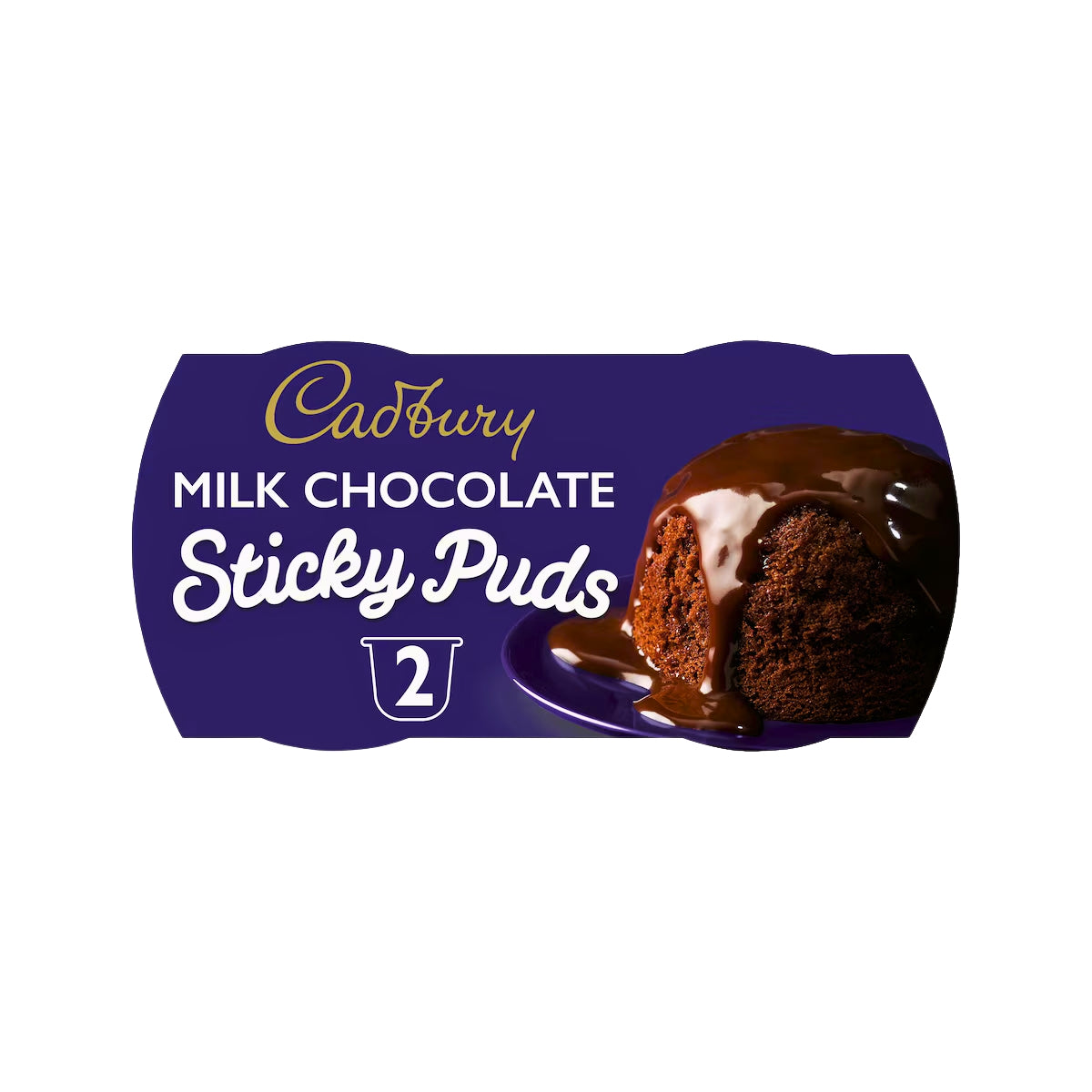 Cadbury Milk Chocolate Sponge Pudding Cake Desserts Pots 2 x 95g