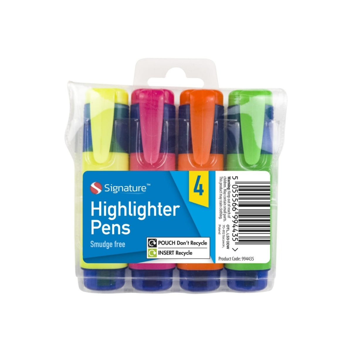 Highlighter Pens 4pk