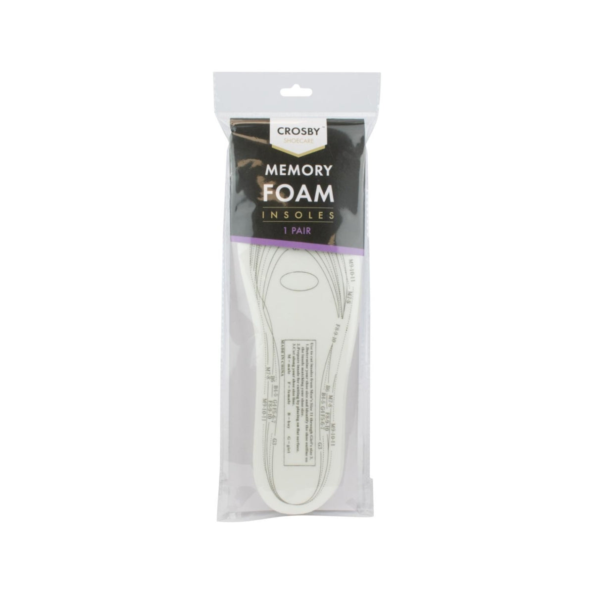 Memory Foam Insoles 1 Pair