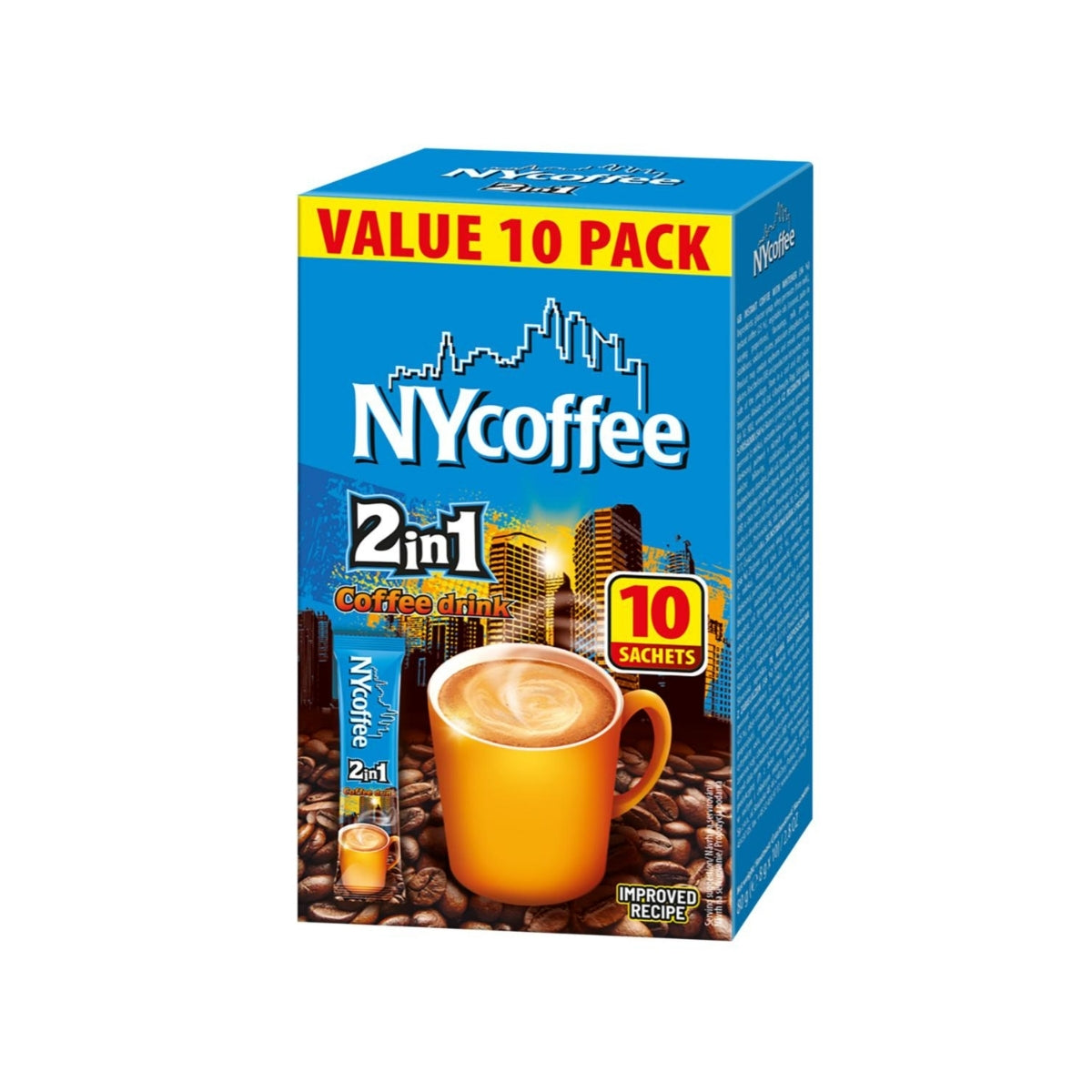 NY Coffee 2 in 1 10pk 100g