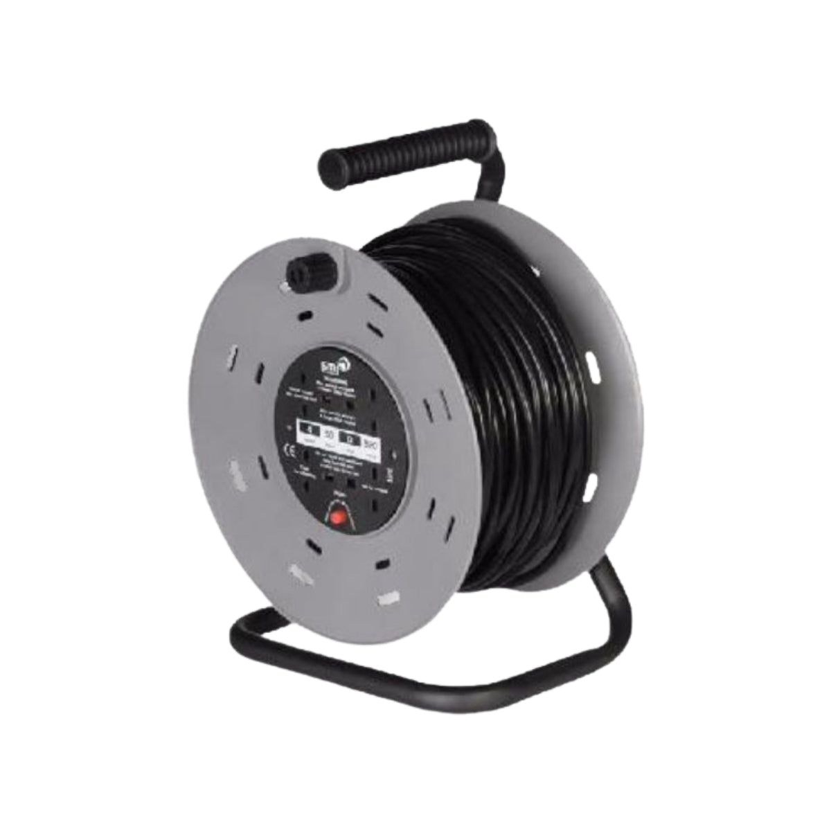 4 Gang 13A Mains Extension Reel 25m