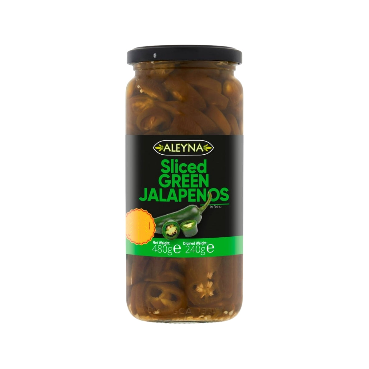 Aleyna Sliced Green Jalapenos in Brine (480g)