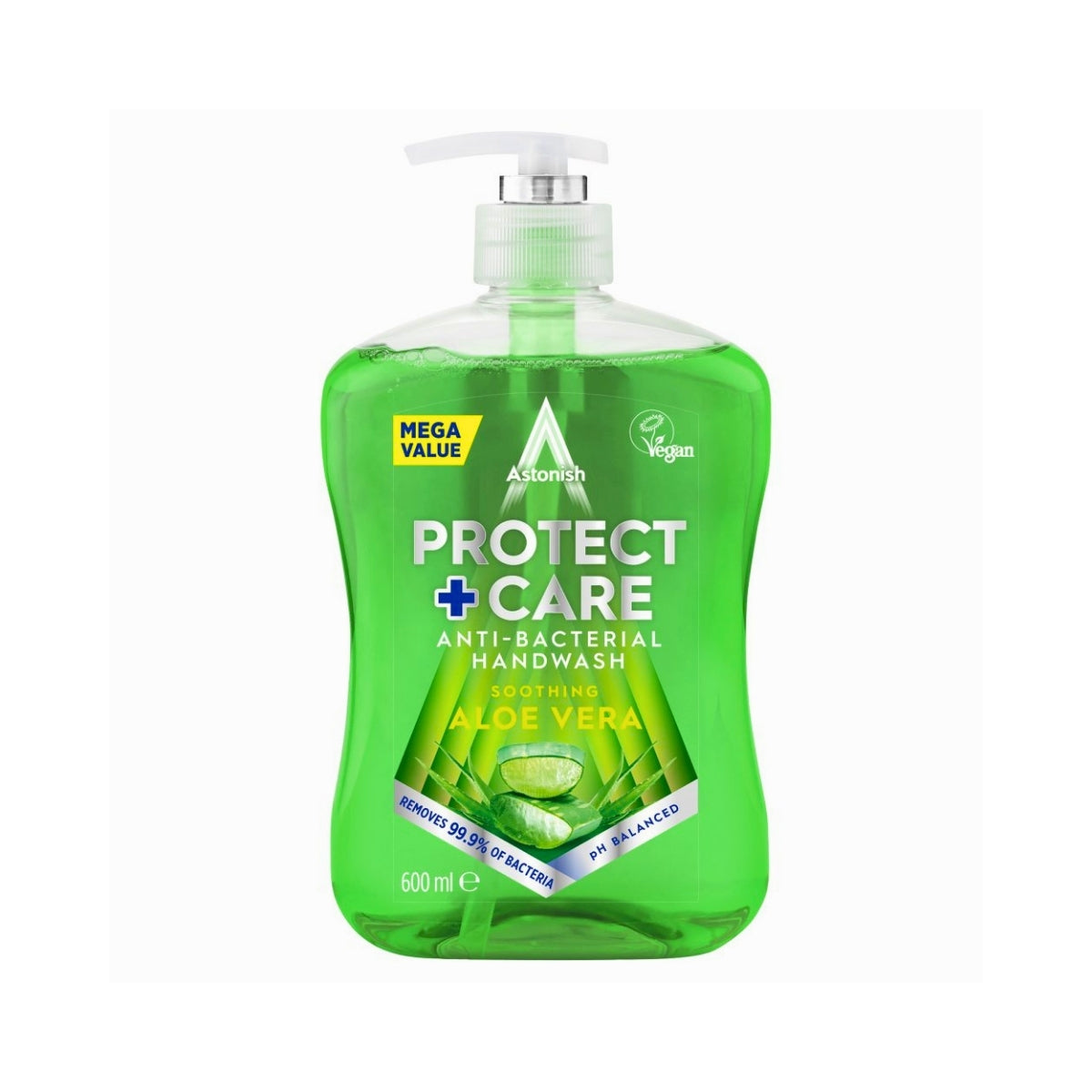 Astonish Hand Wash Antibacterial Aloe (600ml)