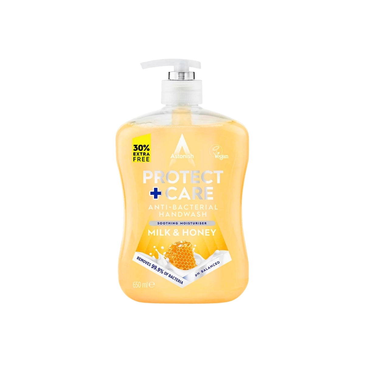 Astonish Hand Wash Antibacterial Milk & Honey 600ml
