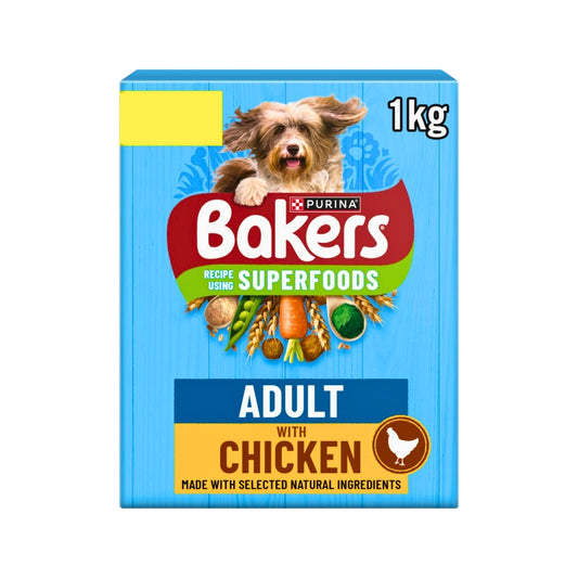 Bakers Superfoods Chicken with Vegetables Dry Dog Food 1kg