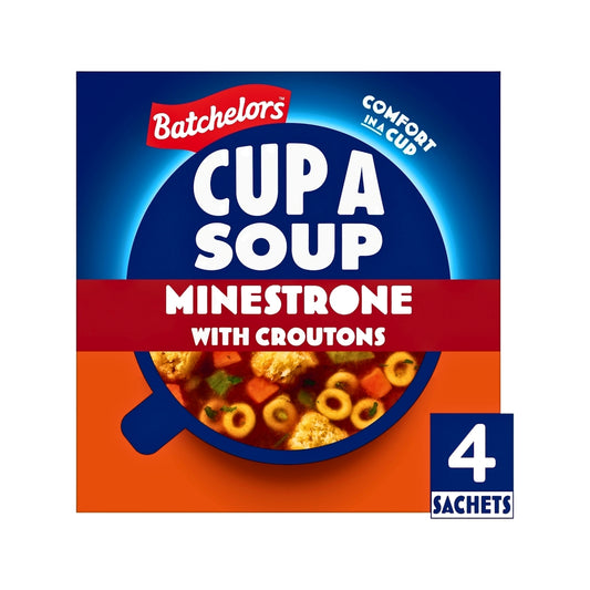 Batchelors Cup a Soup Minestrone with Croutons 4 Instant Soup Sachets (94g)