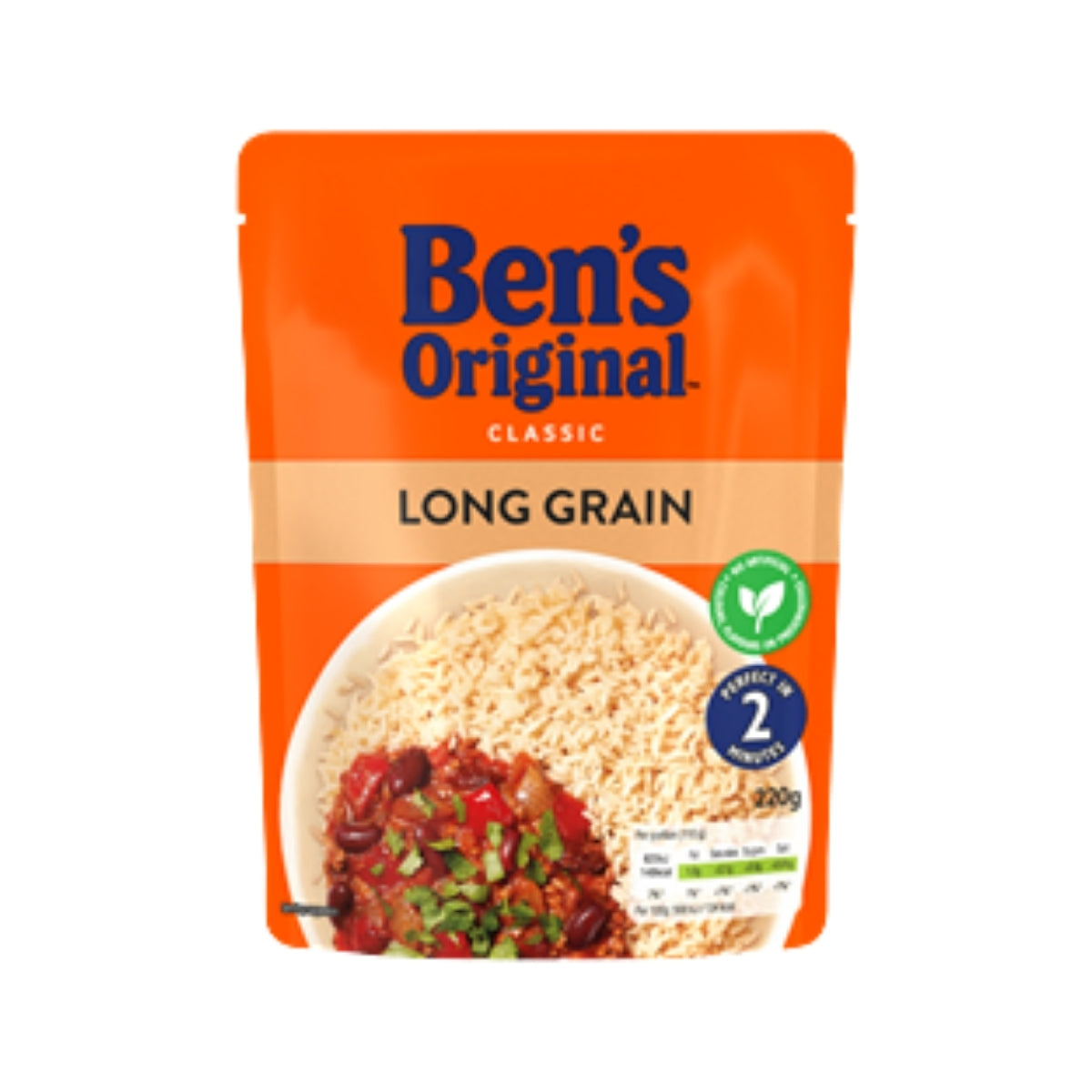 Bens Original Long Grain Microwave Rice 220g