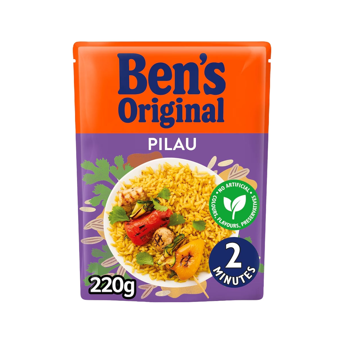Bens Original Vegetable Pilau Microwave Rice 220g