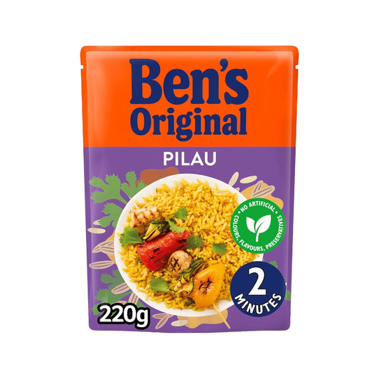 Bens Original Vegetable Pilau Microwave Rice 220g