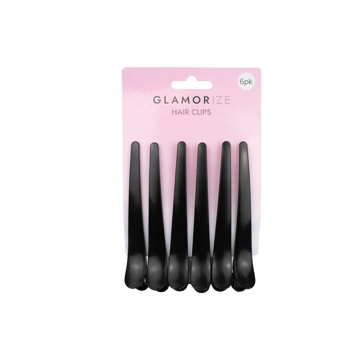 Black Hair Clips 6pk