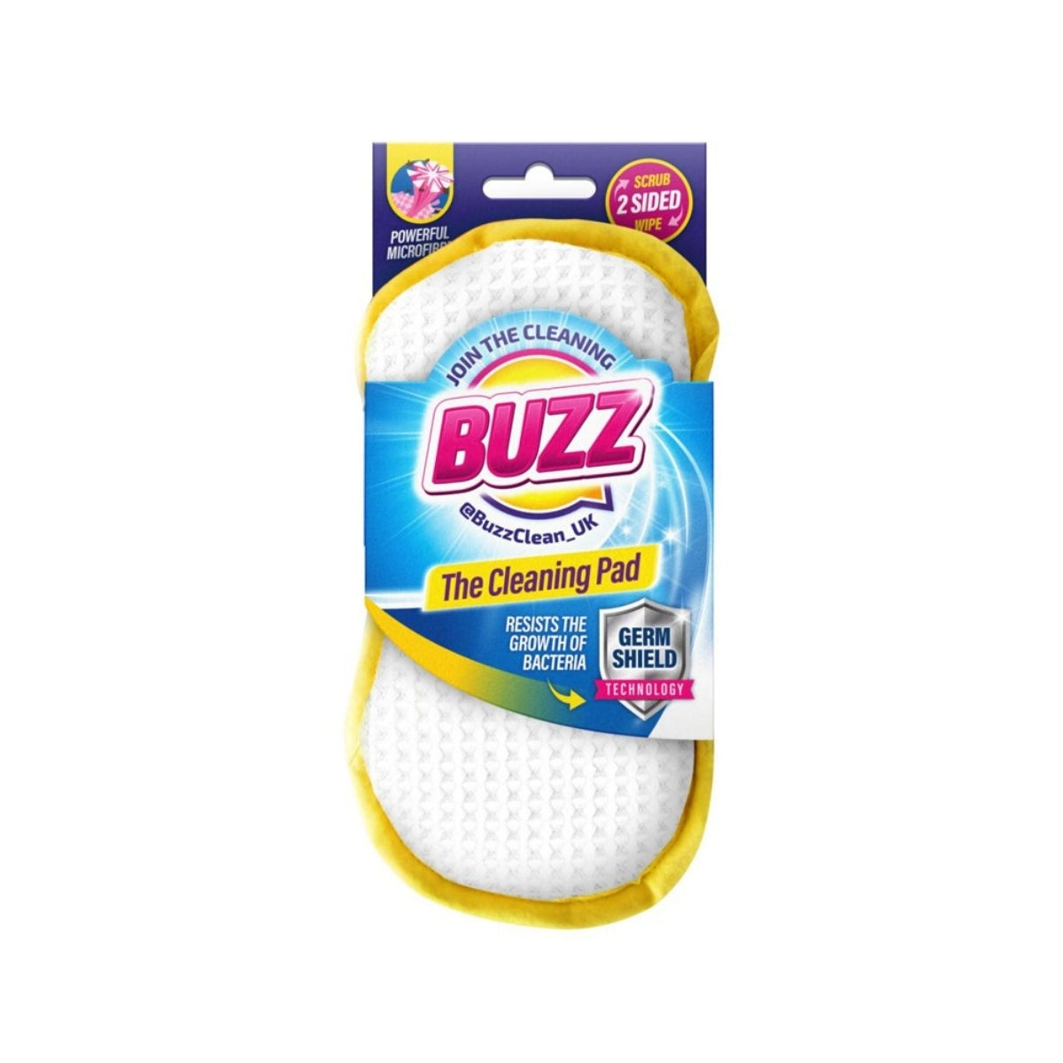 Buzz Cleaning Pad with Germ Shield Yellow