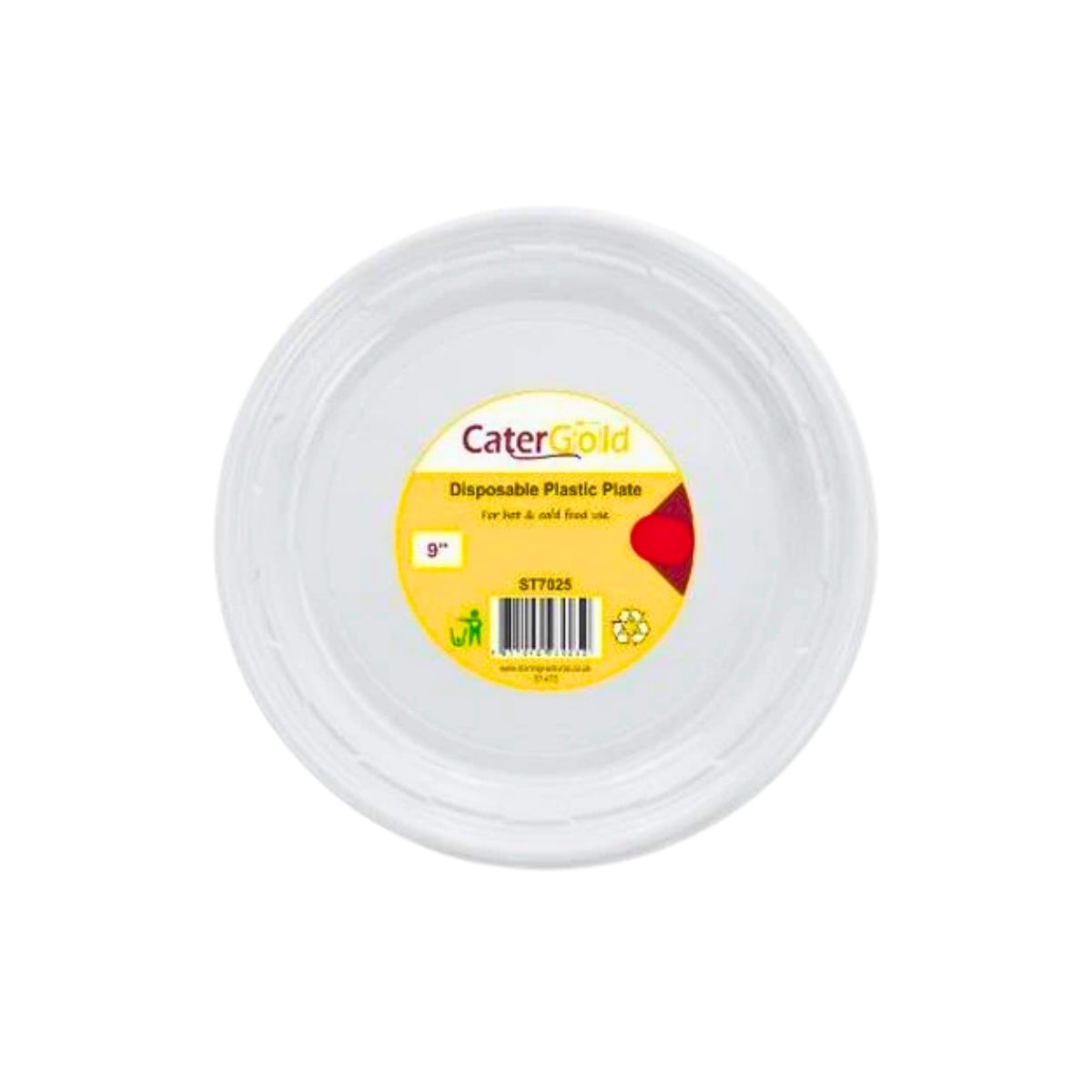 CaterGold Reusable Plastic Plate 9" 12pk
