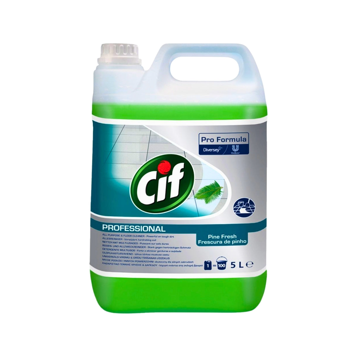 Cif Pro Formula Professional All Purpose & Floor Cleaner Pine Fresh 5L