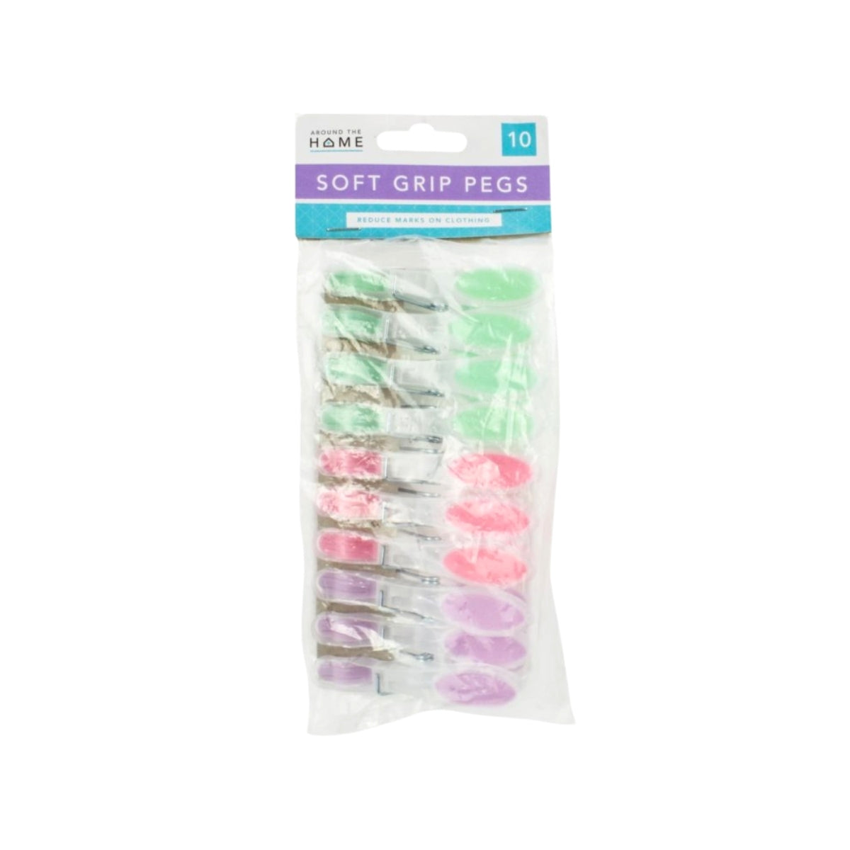 Clothes Pegs Soft Grip 10pk