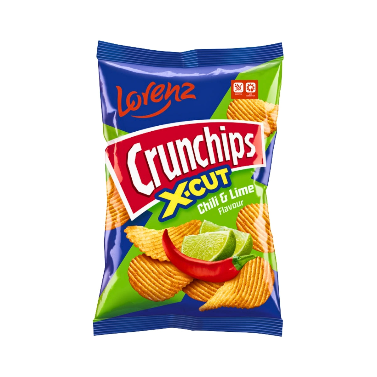 Crunchips X-Cut Chili & Lime Flavour 130g