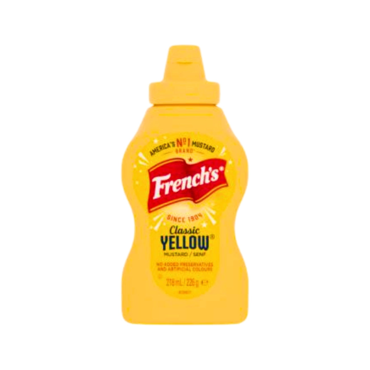 French's American Classic Yellow Squeezy Mustard 226g