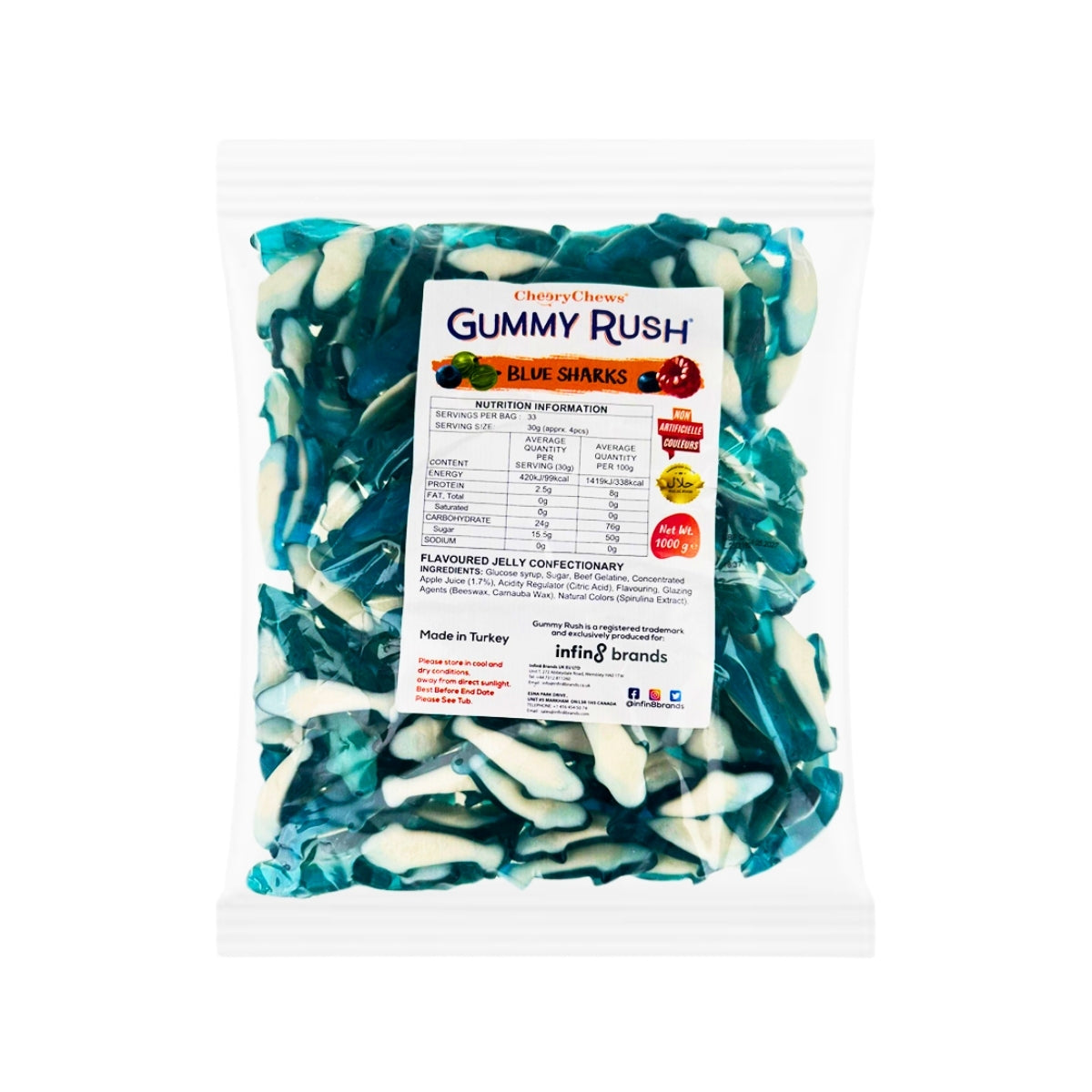 Gummy Rush Blue Shark - 1kg