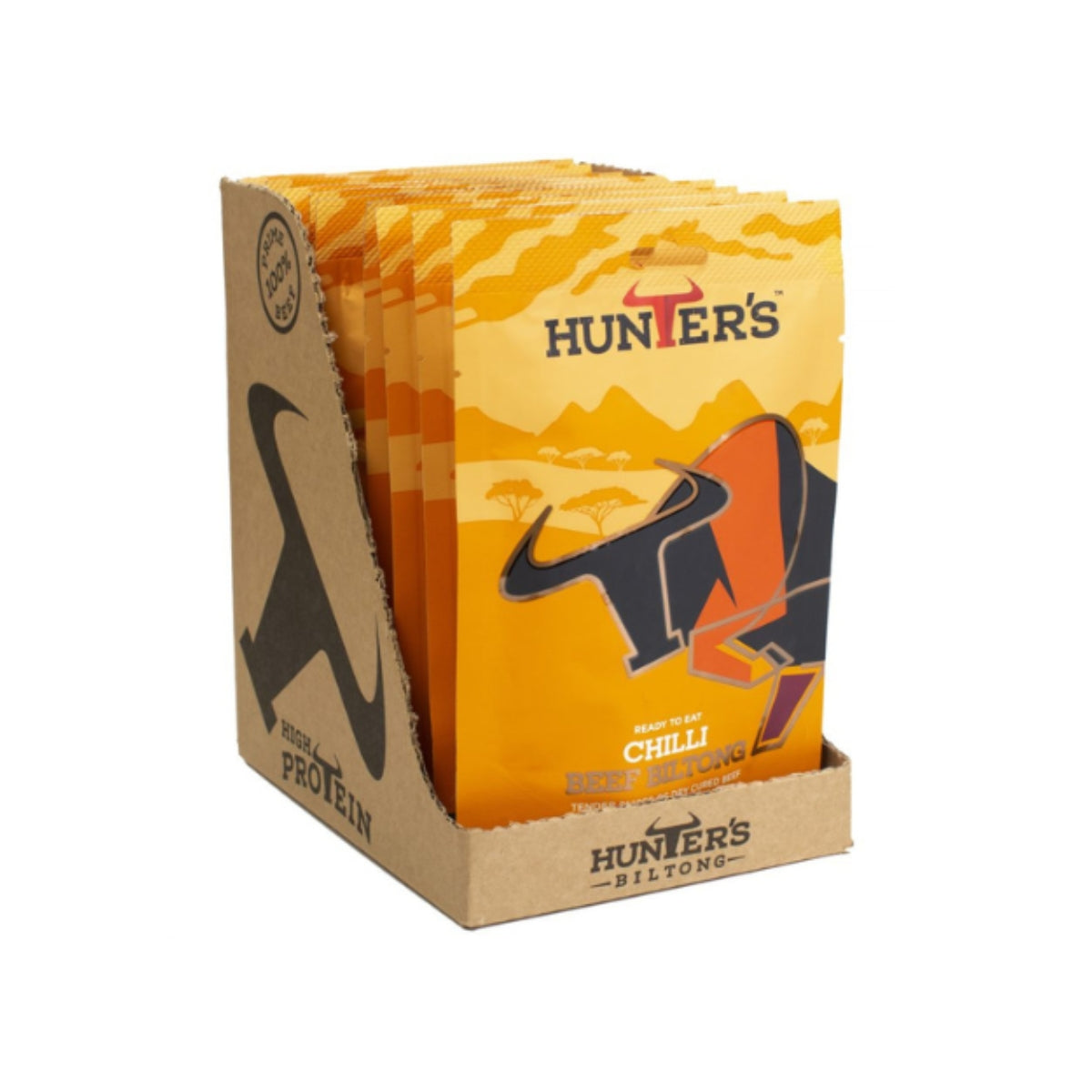Hunter's Chilli Beef Biltong (28g X Pack of 10)