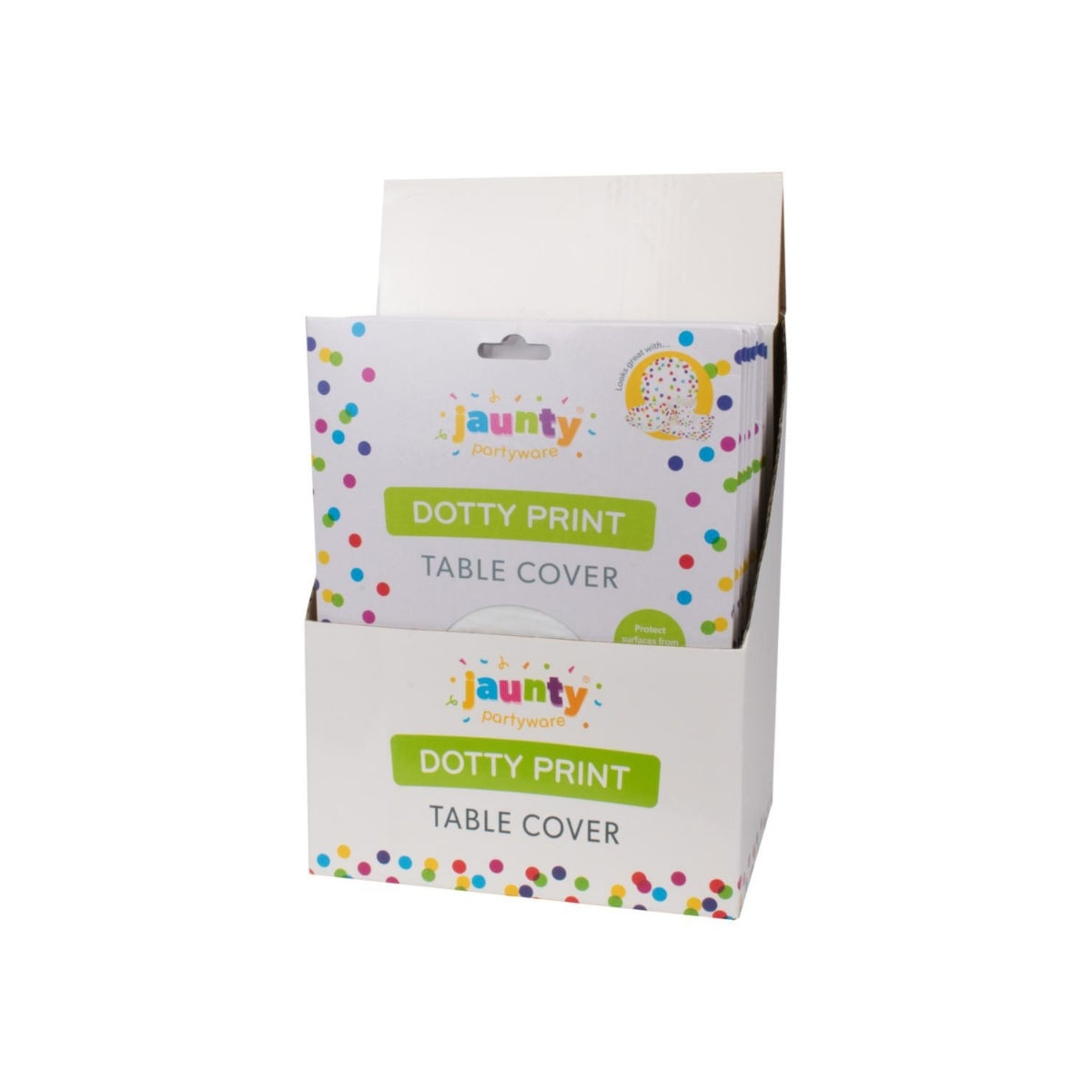 Jaunty 1.8m x 1.4m Confetti Print PE Table Cover