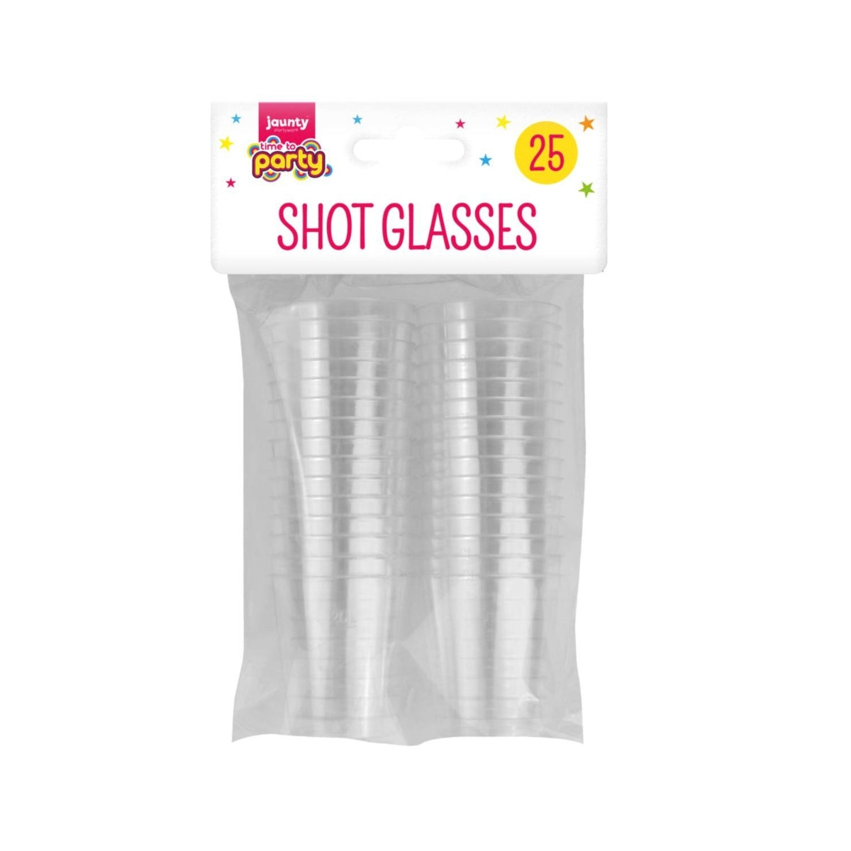 Jaunty Plastic Shot Glasses (25pk)