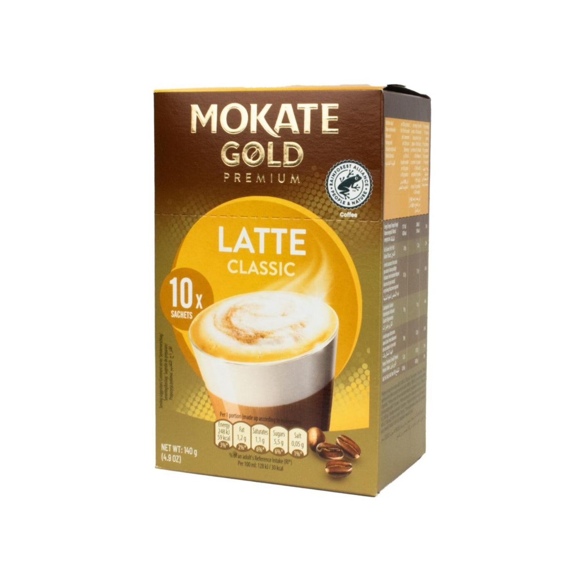 Mokate Gold Premium Coffee Latte 14g x 10 Sachets