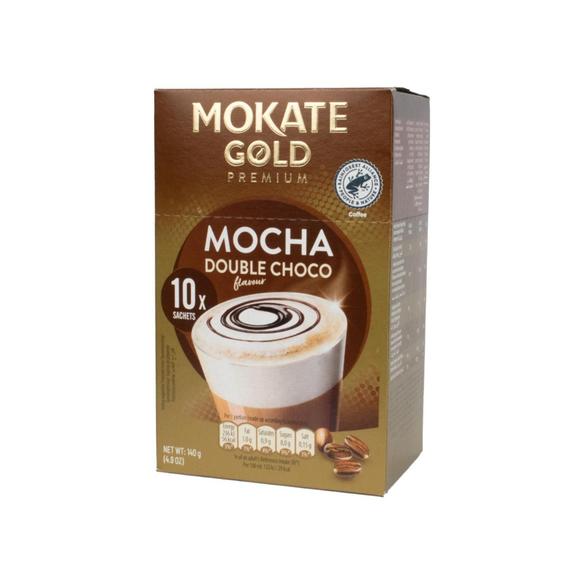 Mokate Gold Premium Double Choc Mocha 10pk 150g