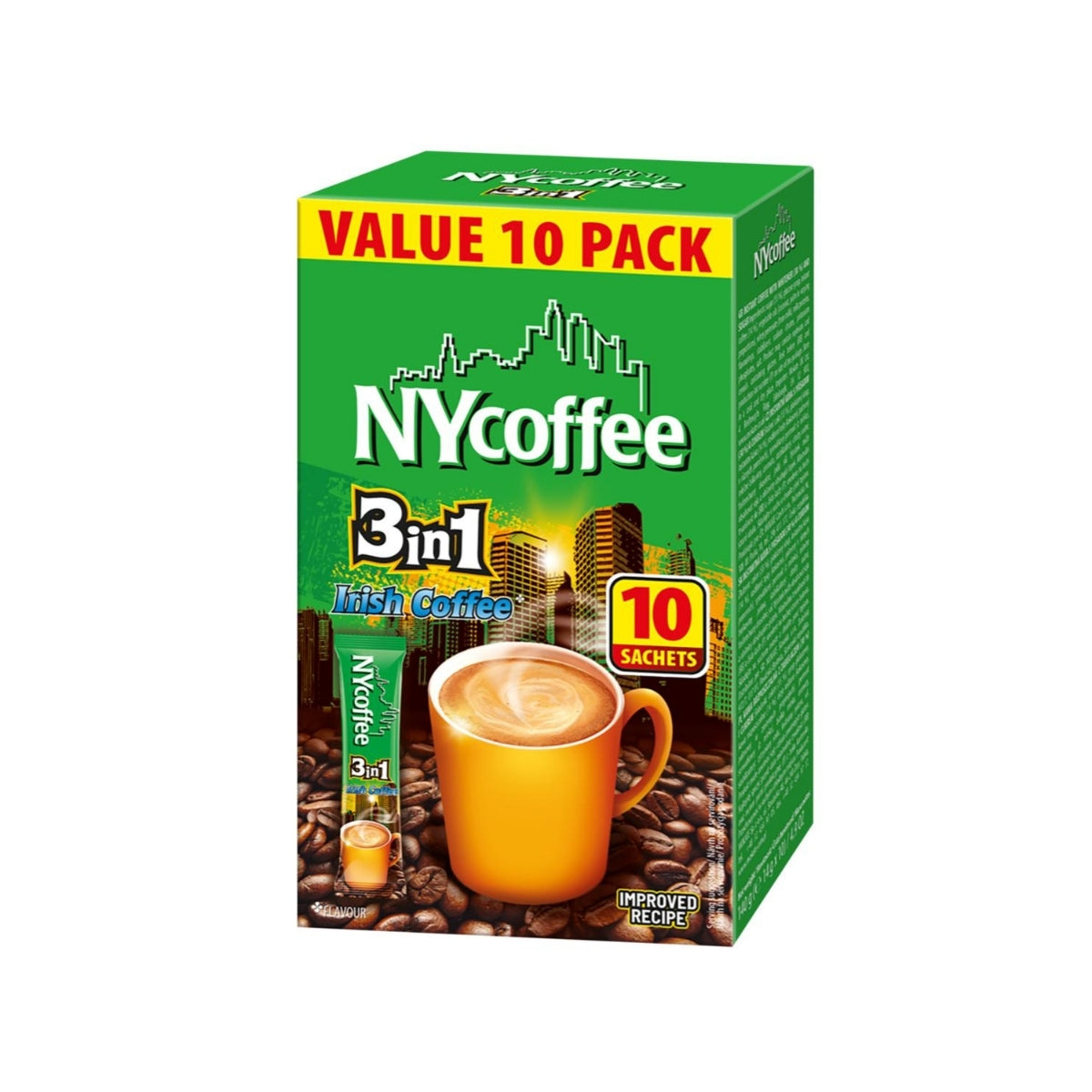 NY Coffee Irish Latte 10pk 140g