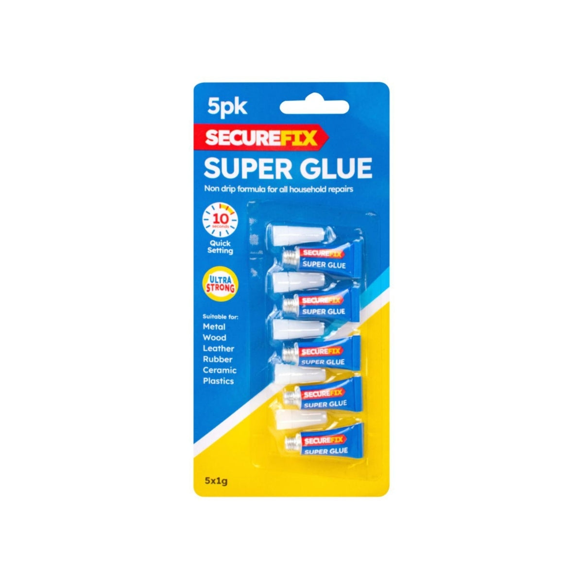 One Shot Super Glue 5pk