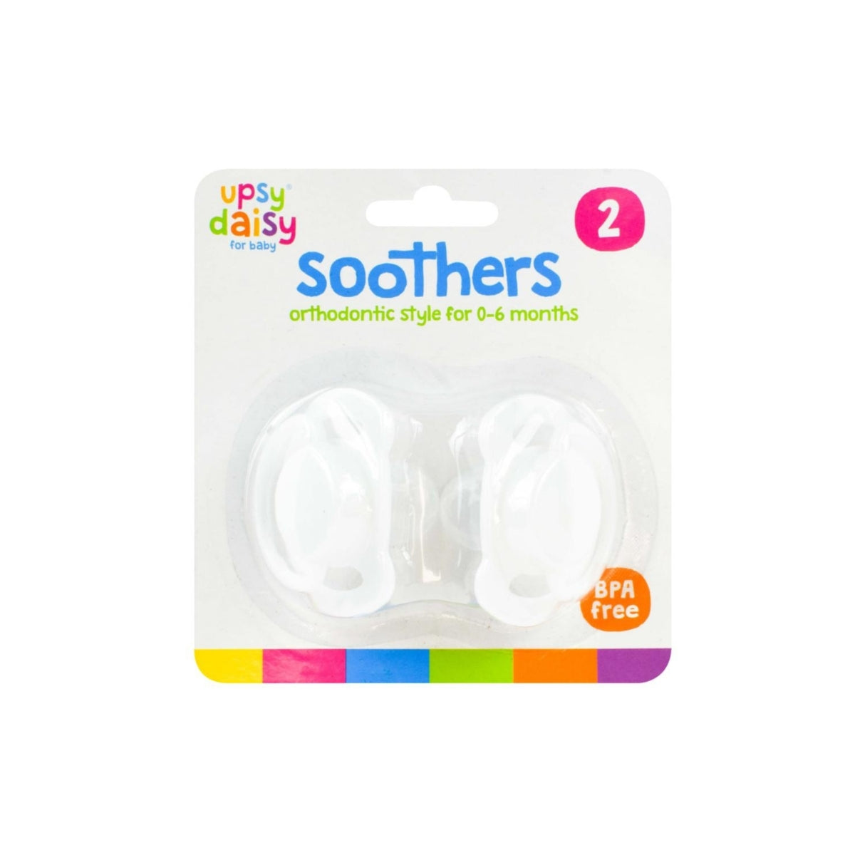 Silicone Soothers 0 to 6 months 2pk
