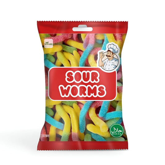 Sour Worms - Halal - Britnuts