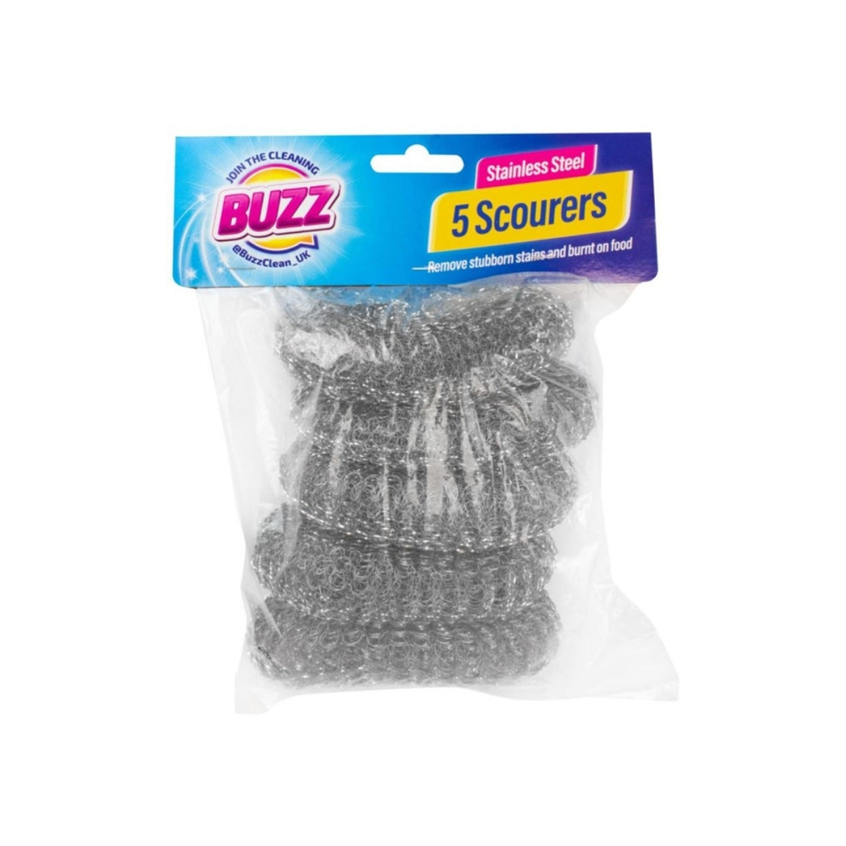 Stainless Steel Scourer Pads 5pk